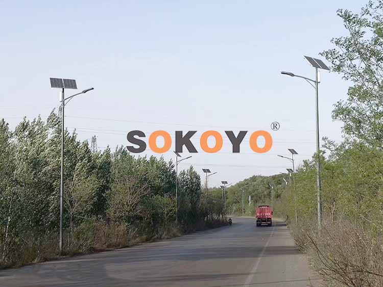 呂梁嵐縣和諧號(hào)10米太陽能路燈